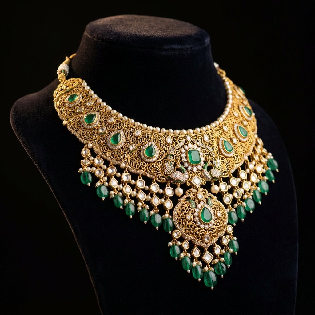 Luxury Gold Bridal Necklace